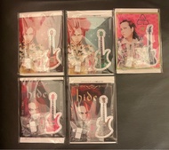 全新 5款 Hide 松本秀人 立牌 亞加力膠牌 日版 hide fernandes mg custom 沒有 Yellow Heart 那一款 X JAPAN X-JAPAN  結他  guitar