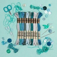 現貨DMC 繡線 25號 藍綠色組  Embroidery Floss Blue-Green Palette art.117 十字繡 刺繡 縫紉 布藝 鉤織 thread crochet cross stitch sew Needlework