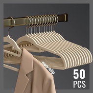 50PCS Non-slip hanger Velvet hanger set Colthes hanger 10/20/50 PCS hanger Premium Durable Anti-Dist