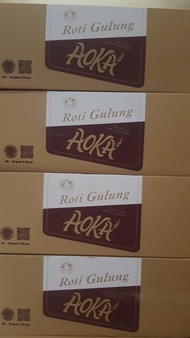 Roti Panggang Aoka 1 dus isi 60 pcs - Gulung Cokelat
