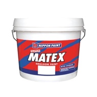 7L NIPPON Paint Super Matex - Cat Putih  Cat Kapur  Undercoat Cat Putih White Paint Cat Dinding