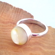 月石/貓眼石天然貓眼月光石戒指