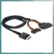 [uhktyltui.vn] Gen 4 Oculink SFF-8611 4I to PCIe SFF-8639 U.2 NVMe with SATA 15P Male Power Server C