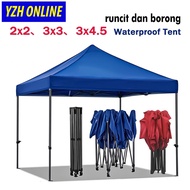 Kanopi Pasar Malam 10' x 10' Canopy 3m x 3m (Blue)