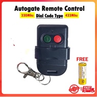 AutoGate Door Remote Control SMC5326 330MHz 433MHz Auto Gate Wireless Remote Kunci Pagar Automatik Remote Pagar Rumah