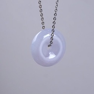 【願‧平安】冰紫翡翠平安扣吊飾 | 天然緬甸玉翡翠A貨 | 送禮