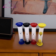 [deevoka] 4x Sand Hourglass Timer Colorful Small Hourglass Timer Portable Visual Sand Clock Timer Mi