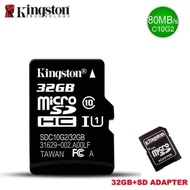 Kingston คุณภาพสูง class 10 32GB MicroSDXC Micro sd การ์ด Cartao De Memoia สำหรับโทรศัพท์/แท็บเล็ต/PC