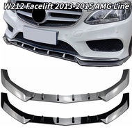 For Mercedes BENZ E Class Facelift Body Kit 2013-2015 W212 W212 E200 E250 E300 Car Front Bumper Lip Spoiler Splitter Styling