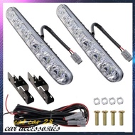 2pcs Car 6 Led DRL Daytime Light W/OUT RUNNING DRL-6 / Univesal Car Lights / White Light