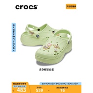 Crocs Crocs Crocs Beya Cloud Texture Shoes Flower Hole Shoes Women's Shoes Thick-Soled Beach Shoes S