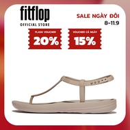 Dép Xăng Đan Nữ FitFlop iQUSHION Đai T Lấp Lánh - On Taupe - JD7-C54