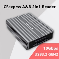 NEW CFexpress Type B / Type A Card Reader with OTG Cable USB3.2 Gen2 10Gbps Type C to CF Express Car