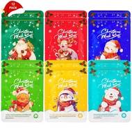Deepmind 12 Pack Christmas Stocking Stuffers Masker Muka Pekat, Masker Muka Lembaran Pelembap Penjag