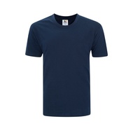 T SHIRT BIRU TSHIRT NAVY BLUE COTTON 100% Cotton Short Sleeve Round Neck TSHIRT KOSONG LELAKI T SHIRT KOSONG BAJU KOSONG