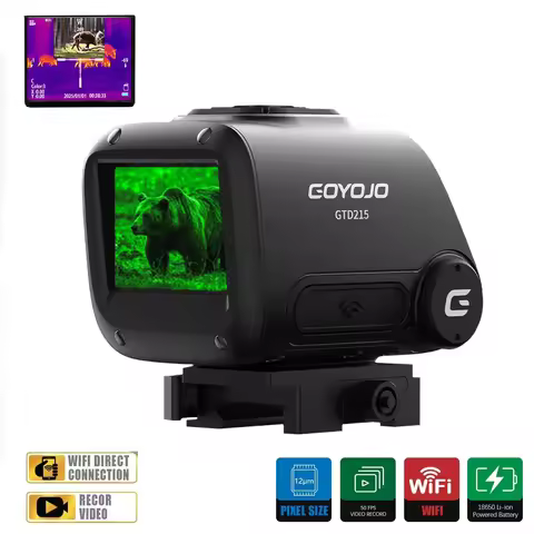 Multispectral Thermal scope, Dual Spectra Thermal Night vision scope for Hunting, 2K Day Vision 256x