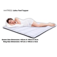 Aussie Sleep Italia Sunno Latex Feel Mattress Topper Queen/King Size