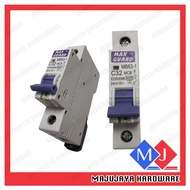 DLX MAXGUARD 1Pole (6KA) Type C SP MCB 6A , 10A , 16A , 20A AND 32A Miniature Circuit Breaker
