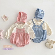 Lc. Kids Little Trojan Embroidered Baby Onesie+Hood Girl Romper Onesie