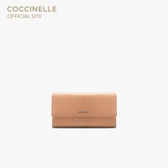 COCCINELLE กระเป๋าสตางค์ผู้หญิง รุ่น METALLIC MINIBAG WALLET 182701 สี SKIN