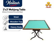 3V High Quality Mahjong Lami Table Foldable Entertainment Mahjung Table Poker Fabric Table Meja Mahj