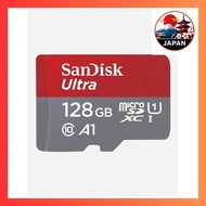[Directly from Japan]SanDisk 128GB Ultra microSDXC UHS-I Memory Card - Up to 140MB/s C10 U1 Full HD 