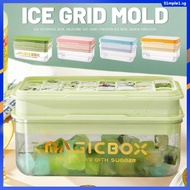 Ice lattice mold household commercial ice box artifact ice cube storage box silicone ice lattice frozen ice box quick freezer