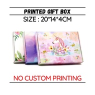 (20X14X4CM) unicorn printed packaging/aircraft box/kotak packaging/kotak/corrugated box/kotak pizza/carton box/kraft box