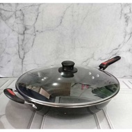 BLACK ENAMEL PAN 34CM, 36 cm, WOK PAN/ WOK 32CM, 36cm handle + ear