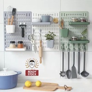 Pegboard DIY Wall Mounted🔥Ready Stock🔥Colourful Wall Organizer Board Display Rack Shelf 洞洞板置物架