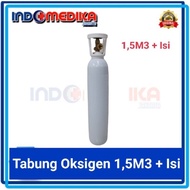 TABUNG OKSIGEN 1.5M3 + ISI / TABUNG OKSIGEN 1.5 METER KUBIK