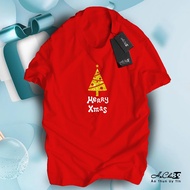 Merry Xmas T-Shirt -Hocha89 - W1T112022 - Soft 4c Cotton Fabric with 4-Way Stretch
