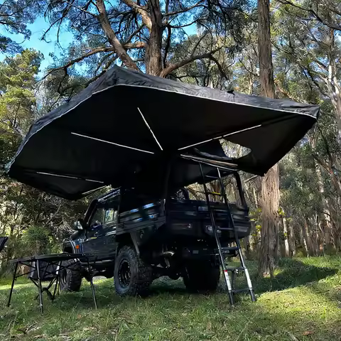 For RV270 Degree Awning Car Foxwing Free Standing Toldo Para Automovil Outdoor 270 Awning With Alumi