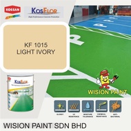 KF1015 LIGHT IVORY 5L KOSSAN ( KOSFLOR EPOXY ) CAR PARK FLOOR COATING / SPORT COURT FLOOR PAINT EPOXY Floor Paint ( 5L )