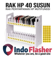 Rak HP 40 Susun Slot Dinding Serbaguna Storage Cell Phone 2F 30 stacks