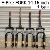 E-Bike FORK 14 16 inch Electric Scooter 14x2.5 2.125 2.5 16x2.125 Rim Tyre Speed Udang 28.6mm 25.4mm