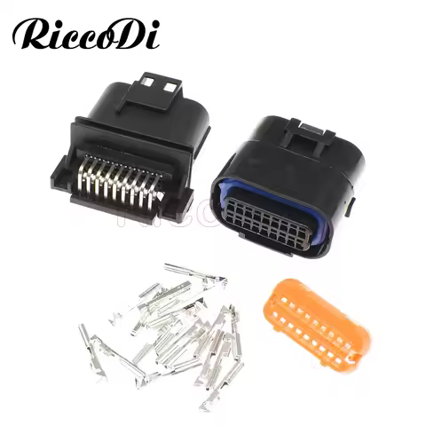 1-20Sets MX23A18NF1 MX23A18SF1 18 Pin/Way ECU Standard Pinheader Male Female Plug Housing Automotive