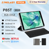 แท็บเล็ต P85T Teclast-รุ่น2024พร้อมแรม8GB,รอม64GB,Android 14, 4 Ghz/ 5GHz,จอแสดงผล1280X800 FHD ดั้งเ