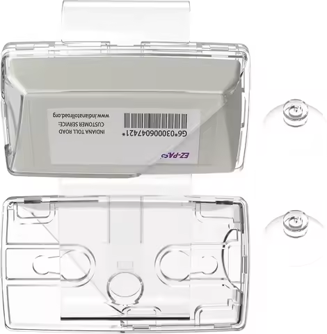 2024 Upgraded EZ-Pass Holder -Strong Suction Cup Mount for Windshield,Sun Visor - Secure iPass Trans