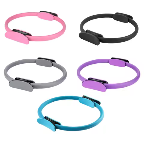 Pilates Ring Yoga Rings Portable Fitness Circle Flexible Resistance Exercise Equipment for Toning In