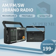 Super-me AM/FM/SW Radio Rechargeable 3 Brand Protable AM941 Radio