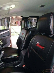 ชุดหุ้มเบาะตรงรุ่นรถ All New D-MAX ปี2012-2019 หุ้มเบาะแบบสวมทับ เข้ารูปตรงรุ่นชุด หนังอย่างดี ชุดหุ้มเบาะรถยนต์ หนังหุ้มเบาะ สีดำ