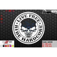 EA CUTTING STICKER DECAL/ CODE: SK026 ( SKULL SKULL/ )