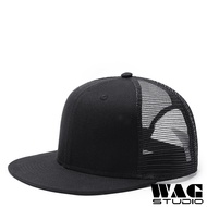 Plain Trucker Cap Flat Brim Baseball Cap Snapback Caps Men Women
