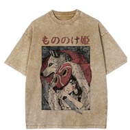 2026 European Size T-Shirt Five Points American European American T-Shirt Short-Sleeved Washed T Dis