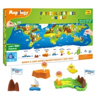 3D World Map Puzzle for Kids 5+ | Physical Features & Geography | Mountains, Rivers, more | STEM Edu