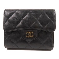 CHANEL 牛皮皮革Small Flap Wallet金扣短錢包