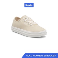 KEDS รองเท้าผ้าใบ แบบผูกเชือก รุ่น BREEZIE CANVAS สีน้ำตาลอ่อน ( WF67131 )