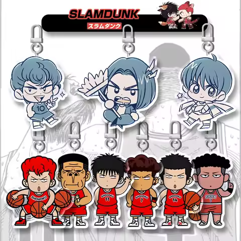 10cm THE FIRST SLAM DUNK Backpack Car Key Pendant Acrylic Keychain Anime Merchandise Accessories Dec