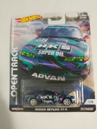 [超級稀有版本]全新風火輪日產戰神HKS拉花跑車 Hotwheels open track hks pattern nissan gtr r32